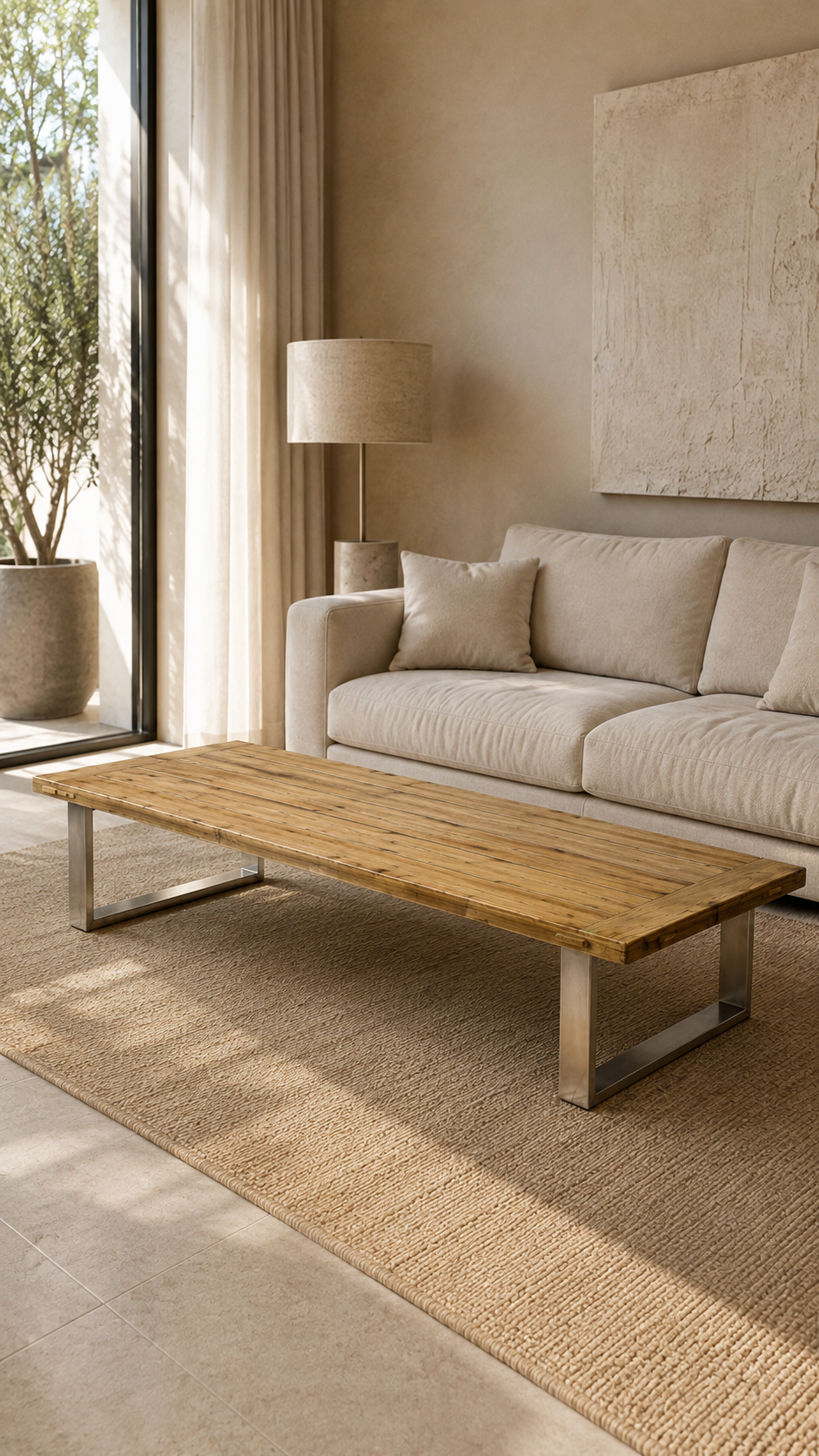 Mesa de centro madera grande