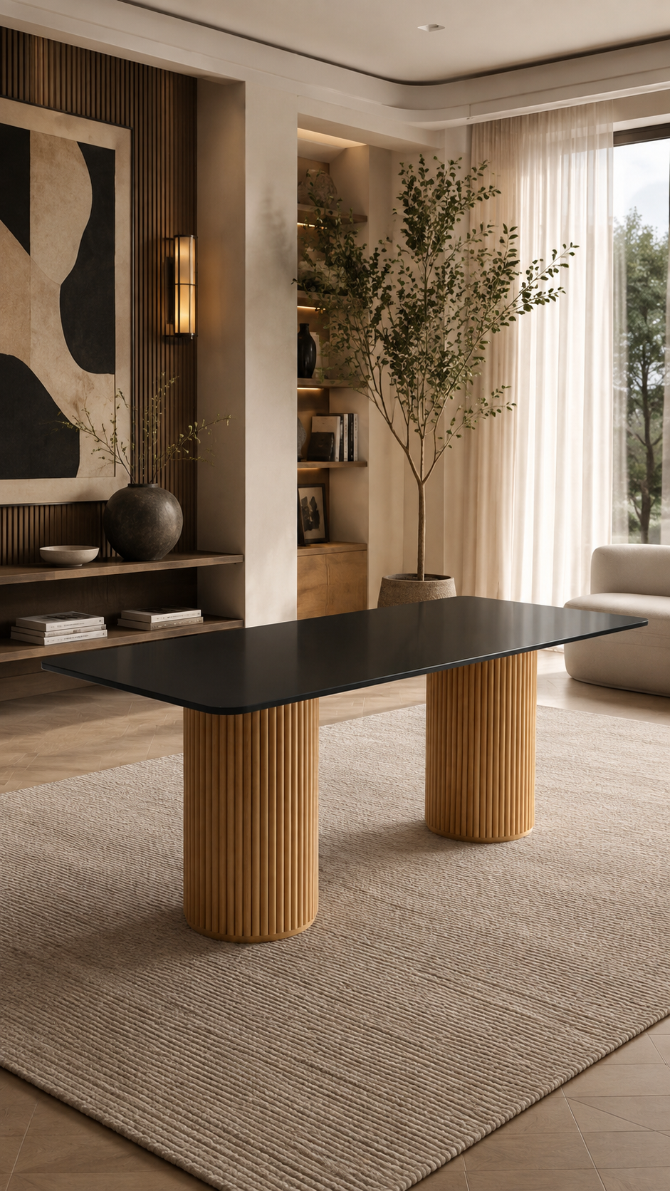 Mesa cuarzo negra