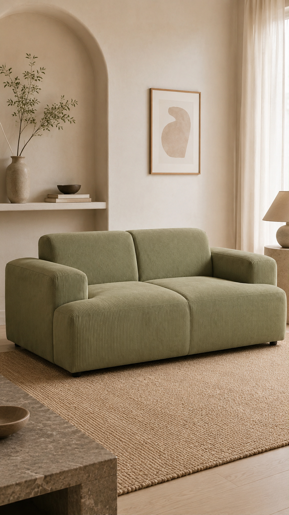 Sofá Nantes de 2 cuerpos sin chaise | medida: 180 x 85, 220 x 85