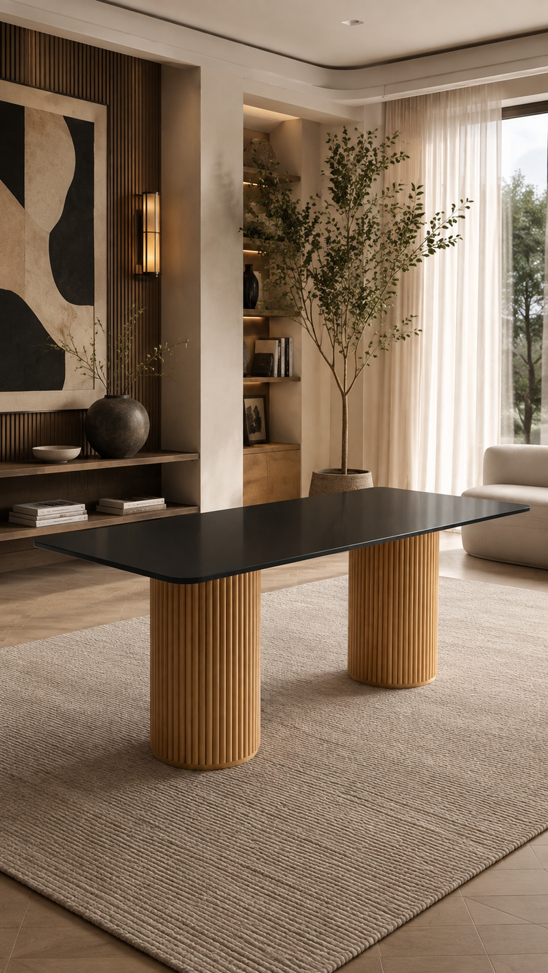 Mesa cuarzo negra